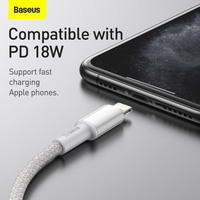 Baseus 20W kabel USB C dla iPhone 13 12 11 Pro Max XR 8 PD szybkie ładowanie dla iPhone kabel ładowarki dla MacBook iPad typ C kabel 3